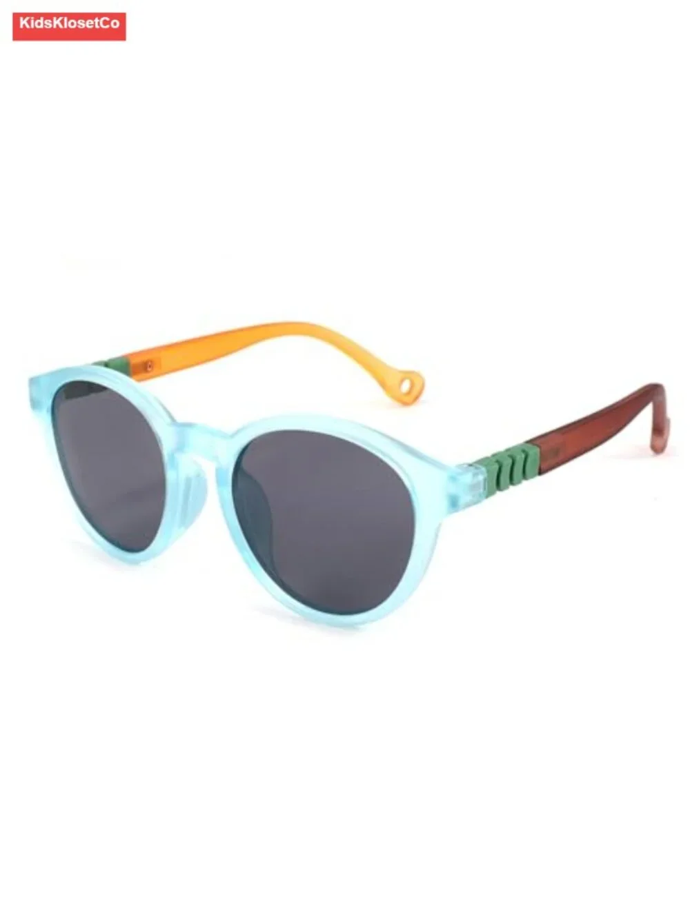 Kids Round Sunglasses TR Flexible Frame Polarized UV400 Protection for Ages 3-12